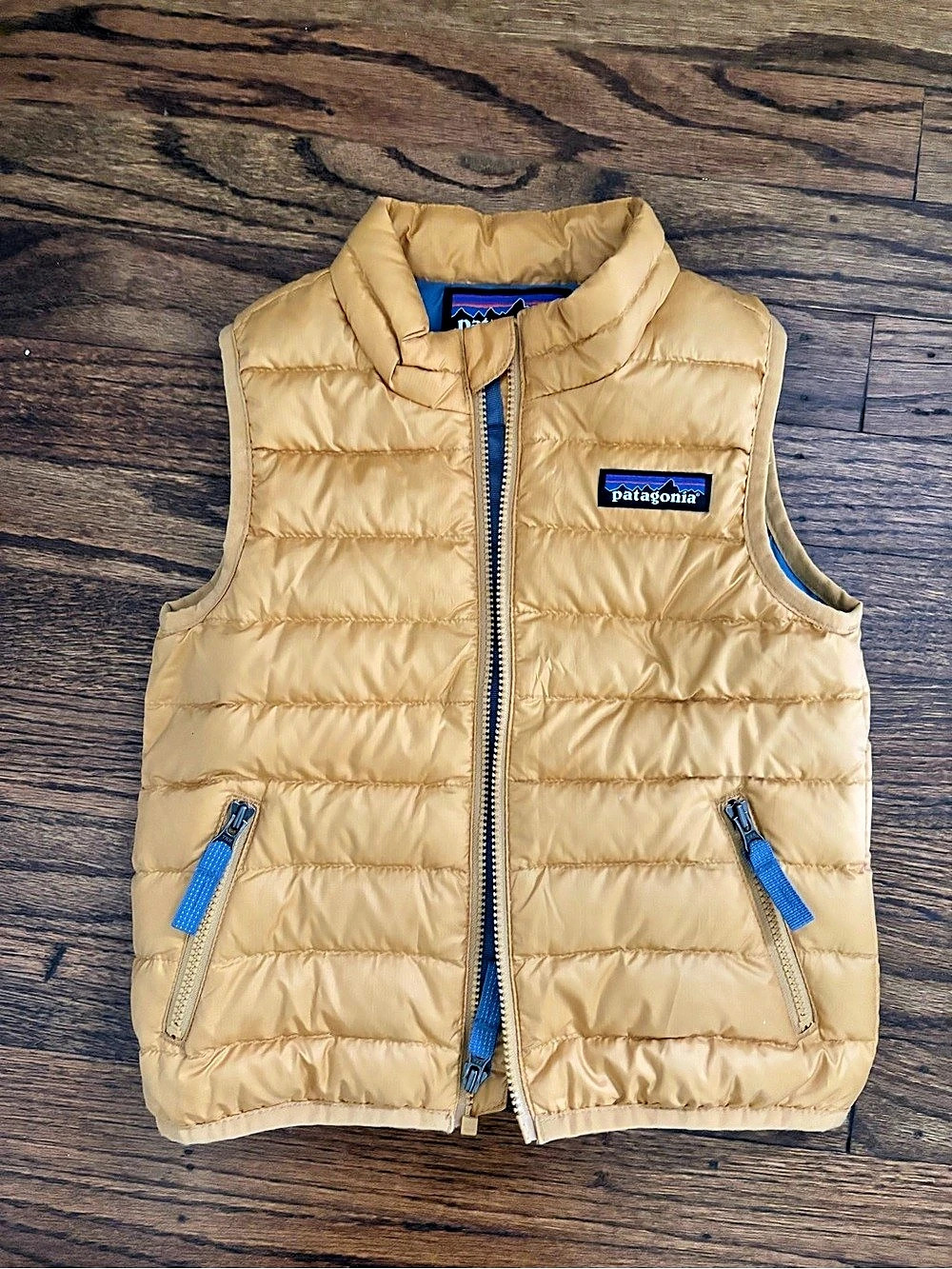 Patagonia Down Sweater Vest 12-18M Yellow Puffer Vest